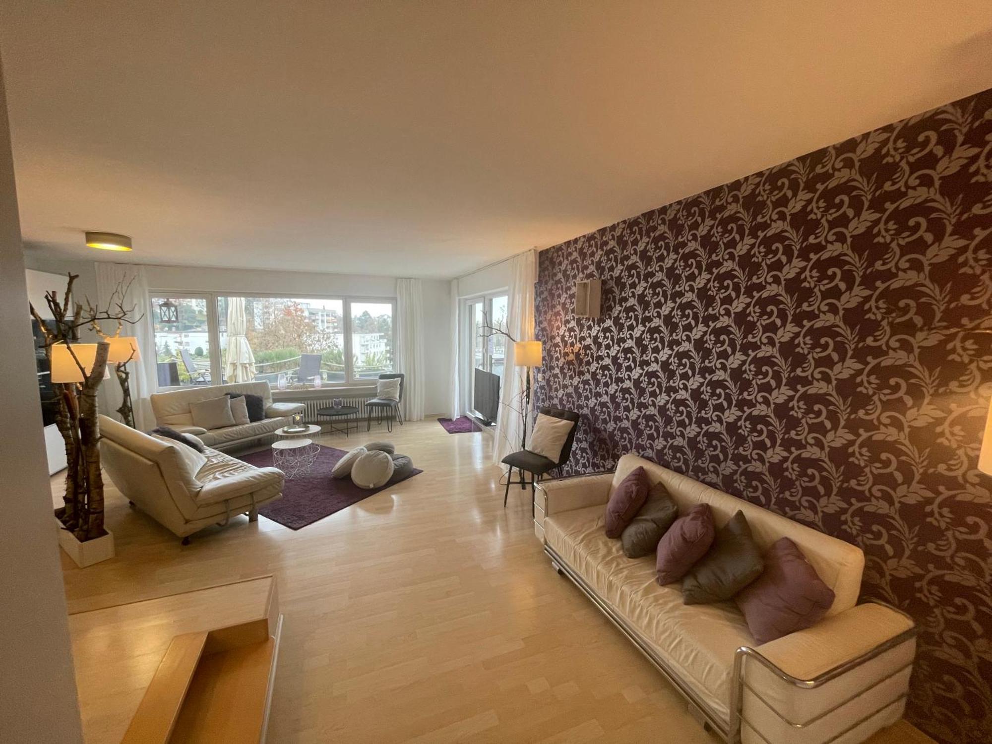 Penthouse - 3 Schlafzimmer- Sonnige Dachterrasse -Whirlpool & Alpenblick - Perfekt Fuer Romantik Oder Familienurlaub Mit Kind, Hund Willkommen - By Ferienwohnenamsee - Uberlingen Exterior foto