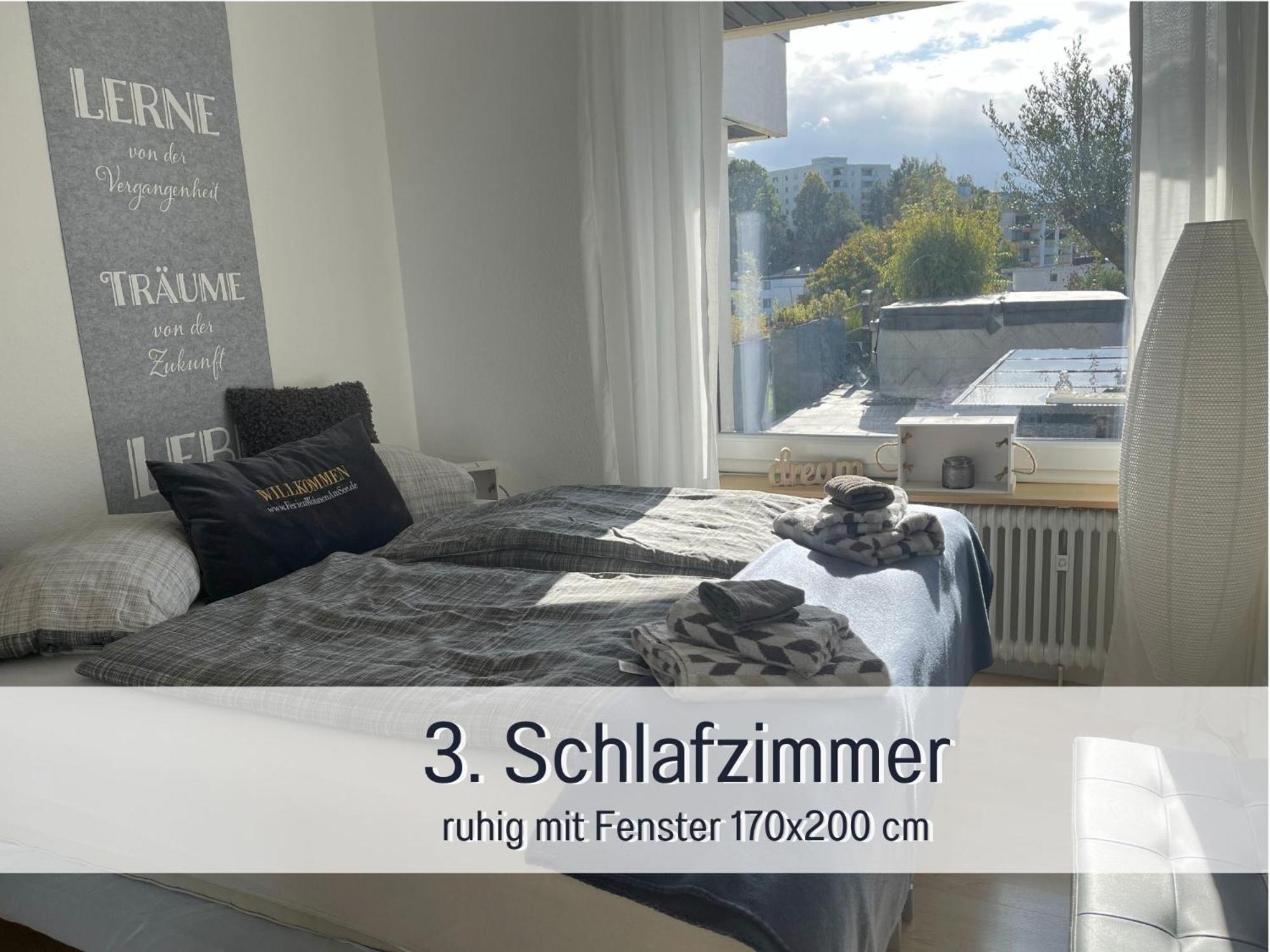 Penthouse - 3 Schlafzimmer- Sonnige Dachterrasse -Whirlpool & Alpenblick - Perfekt Fuer Romantik Oder Familienurlaub Mit Kind, Hund Willkommen - By Ferienwohnenamsee - Uberlingen Exterior foto