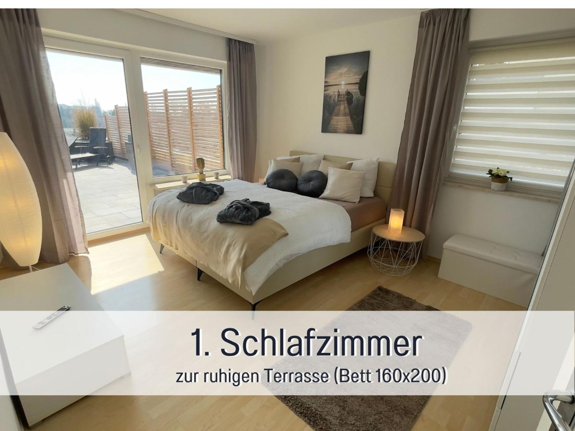 Penthouse - 3 Schlafzimmer- Sonnige Dachterrasse -Whirlpool & Alpenblick - Perfekt Fuer Romantik Oder Familienurlaub Mit Kind, Hund Willkommen - By Ferienwohnenamsee - Uberlingen Exterior foto